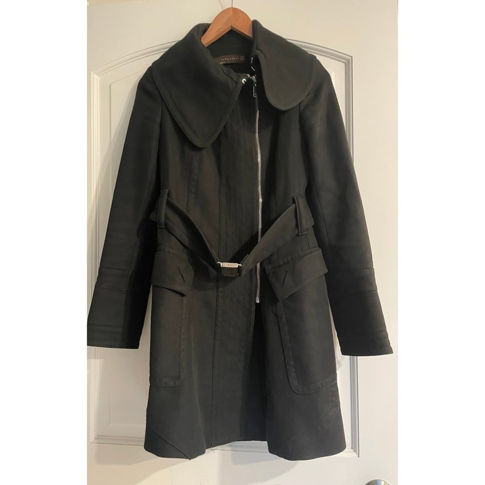 ZARA Woman Long Belted Coat